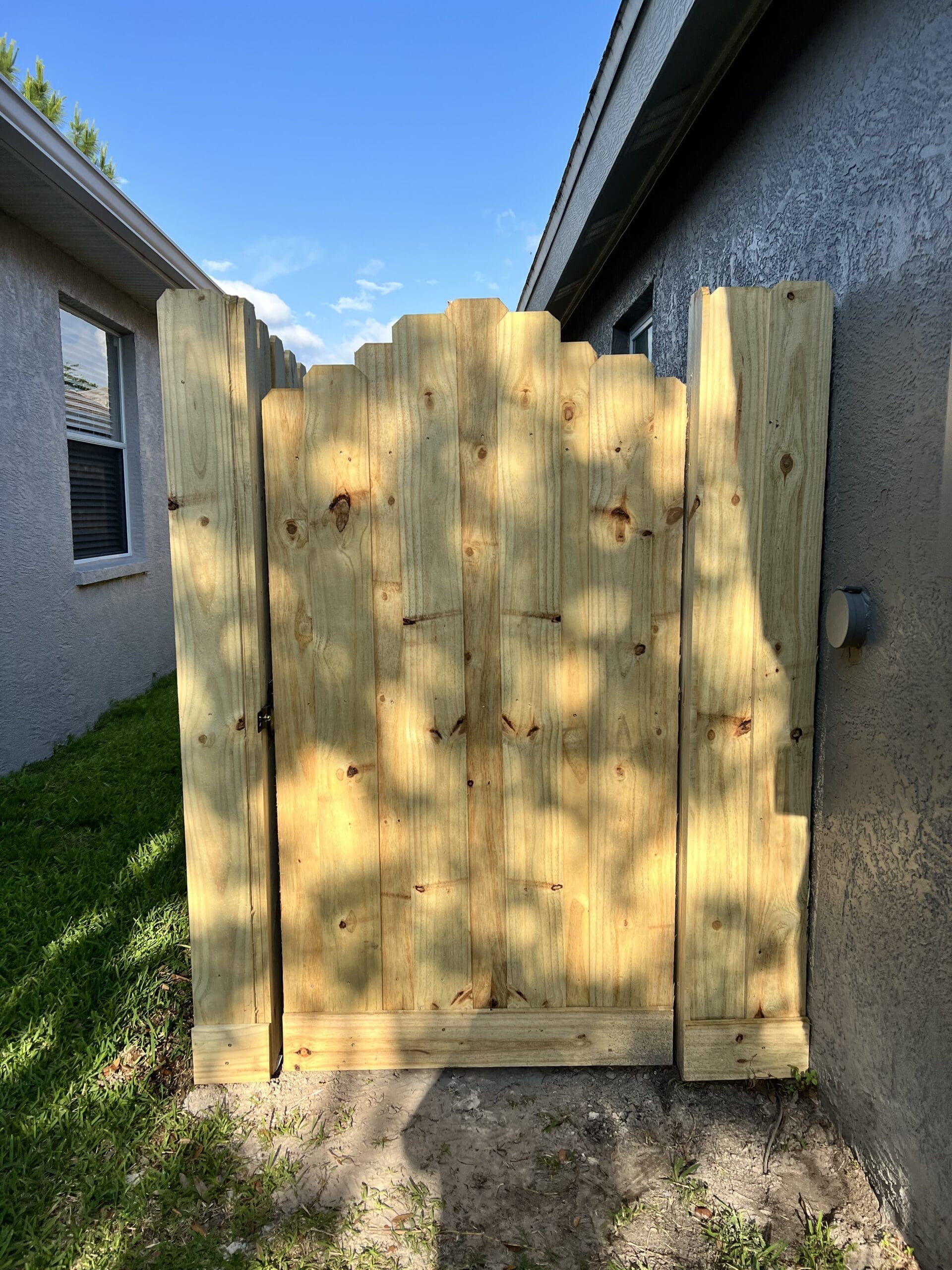 Wood Fence Timber Pines