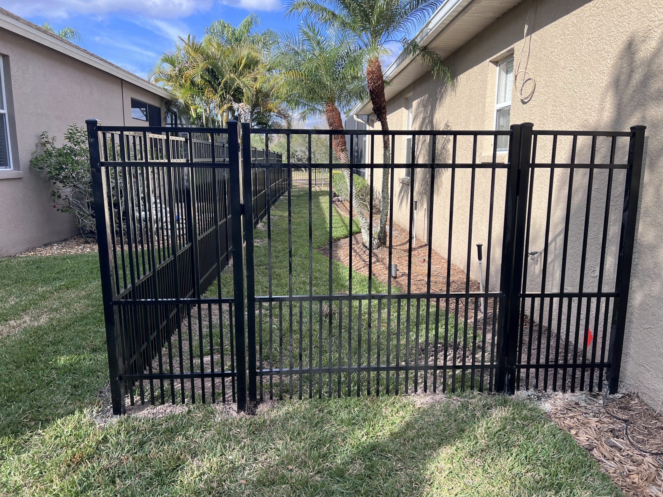 new aluminum fence installation