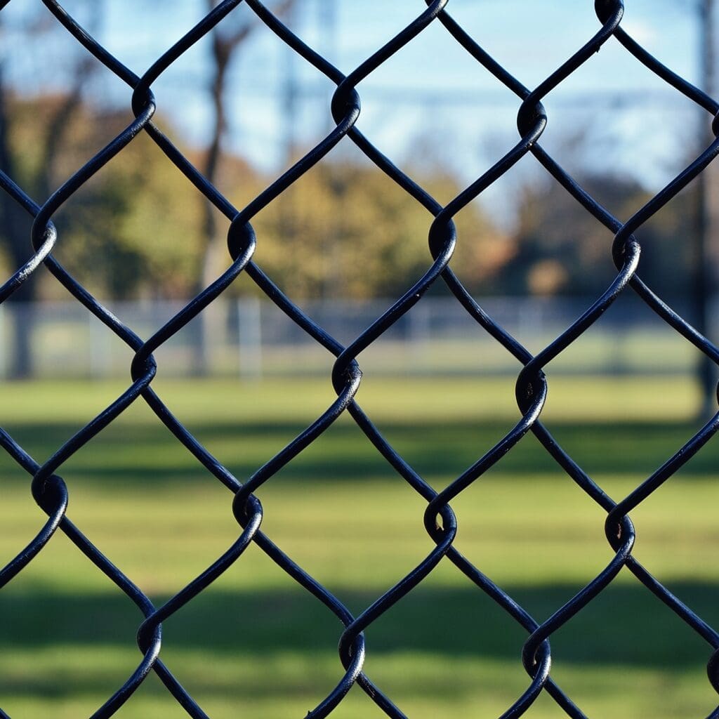 chain link fence for a field