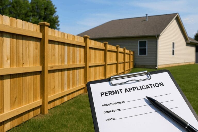 fence companies permit application