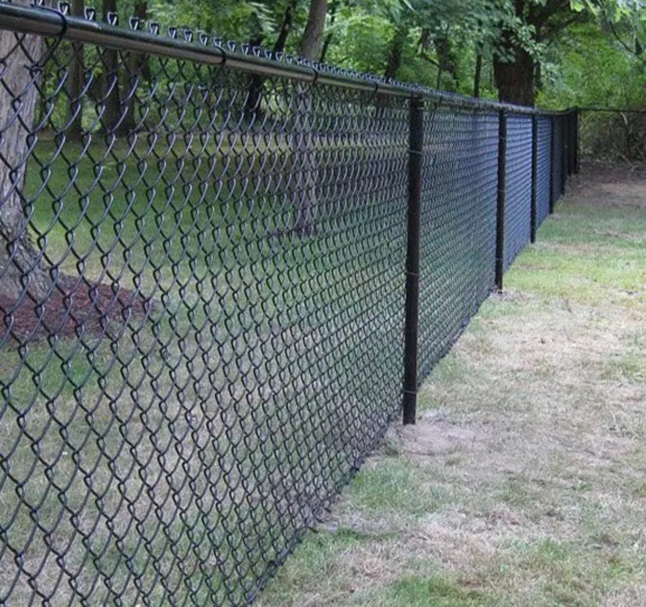 black chain link fence installers