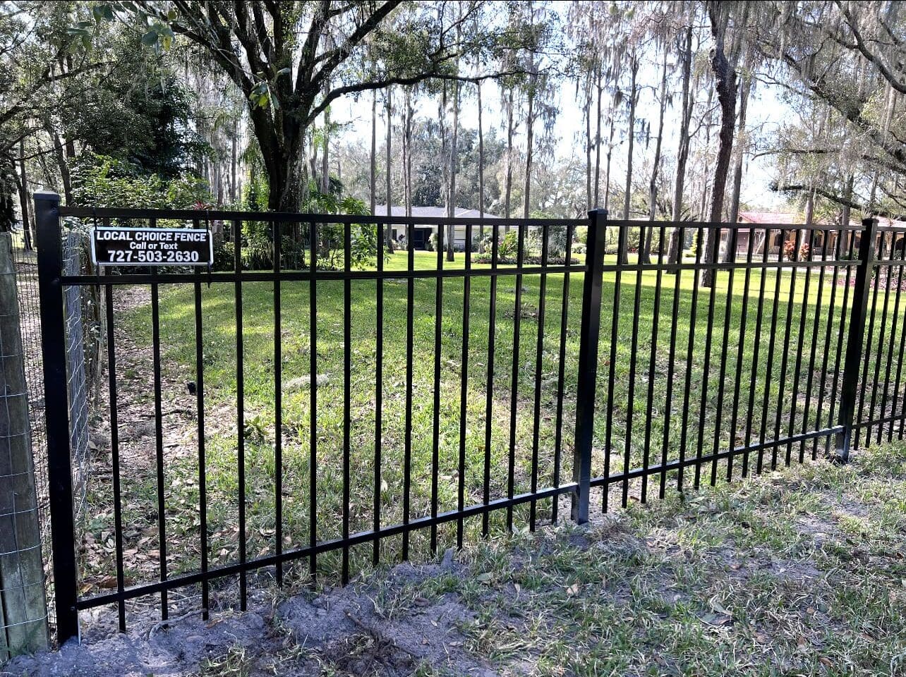 aluminum fence install